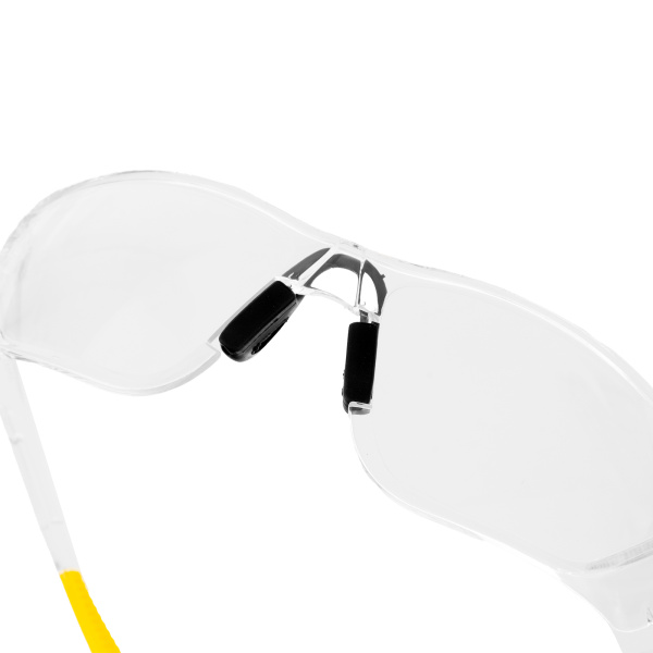 Очки защитные открытые, поликарбонатные, прозрачная линза Denzel цена