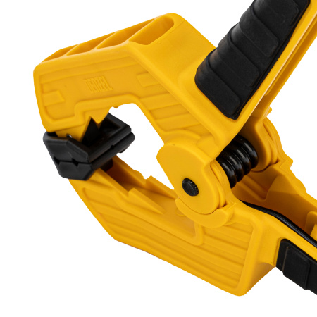 Струбцина клещеобразная, усиленная 80 х 60 мм, двухкомпонентные рукоятки Denzel цена