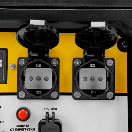 Генератор инверторный GS-4500iSE, 4,5 кВт, 230 В, закрытый корпус, электростартер DENZEL