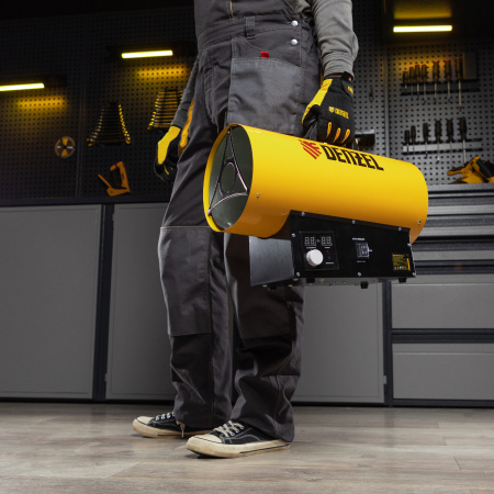 Газовая тепловая пушка GHG-15i, 15 кВт, цифровой термостат, пропан-бутан Denzel