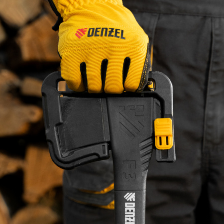 Топор-колун, F3, 640 гр, двухкомпонентная рукоятка, 320 мм// Denzel цена