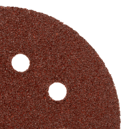 Круг абразивный на ворсовой подложке под "липучку", перфорированный, P 36, 125 мм, 5 шт Matrix