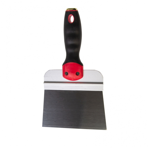 Шпатель фасадный из нержавеющей стали, 150 мм, двухкомпонентная ручка, широкое полотно Matrix цена