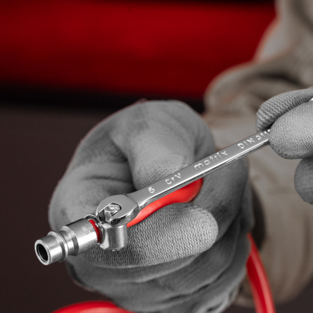 Ключ комбинированный, 6 мм, CrV, полированный хром Matrix