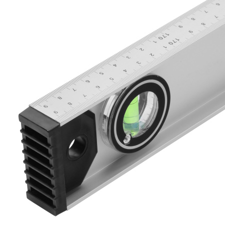 Уровень алюминиевый "Рельс", 1800 мм, 3 глазка (1 поворотный) Matrix цена