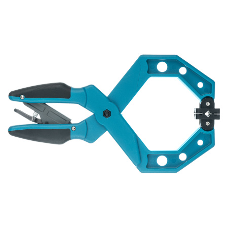 Струбцина клещеобразная 4, пластиковый корпус, храповой механизм жесткой фиксации, 100 мм Gross цена