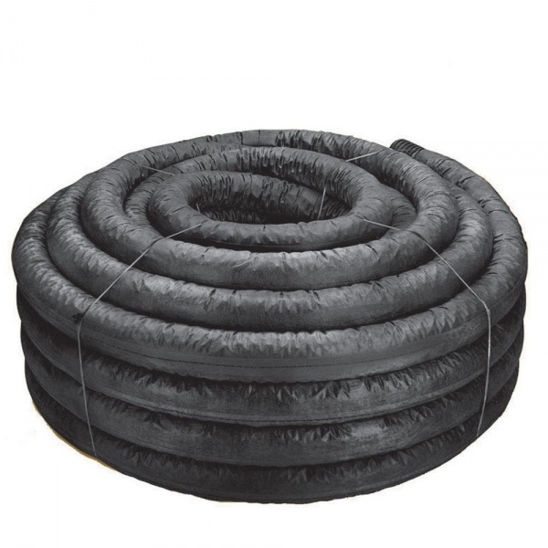 Труба дренажная d160 с перфорацией, в геоткани (50м) ПБТ