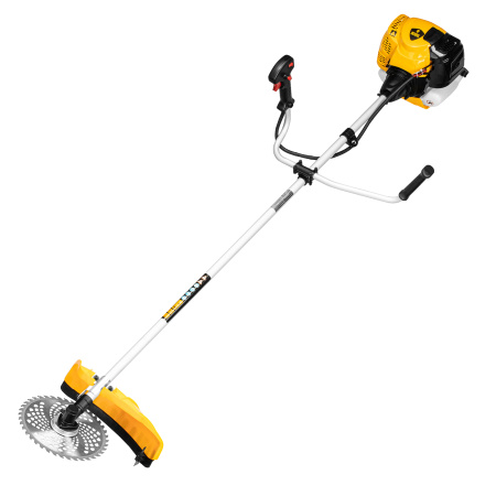 Триммер бензиновый DTL-43, 43 см3, неразъемная штанга, состоит из 2 частей Denzel цена