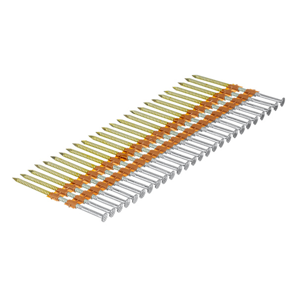 Гвозди для пнев. нейлера (оцинк.) длина - 75 мм, диам. - 3,05 мм, 2000 шт. Denzel цена