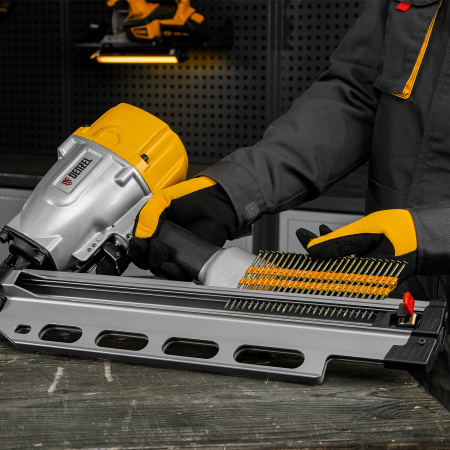 Гвозди для пнев. нейлера (крашен.) длина - 75 мм, диам. - 3,05 мм, 2000 шт. Denzel цена