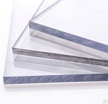 Монолитный поликарбонат 4мм, 2.05х3.05м прозрачный, Стандарт