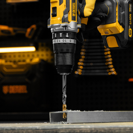 Сверло спиральное по металлу 8,5 x 117 мм, Р6М5, Golden Tip  Denzel