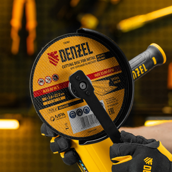 Круг отрезной по металлу, 180 х 1,6 х 22,2 мм, WA46TBF// Denzel