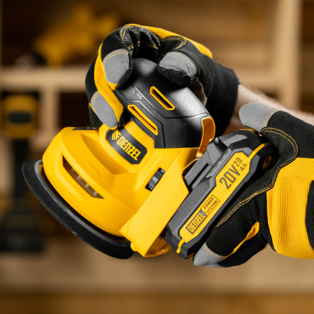 Машина шлифовальная эксцентриковая аккумуляторная CROSH-20-125, Li-Ion, 20 В// Denzel цена