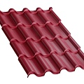 Металлочерепица, цвет Вишня Металлочерепица, цвет Вишня