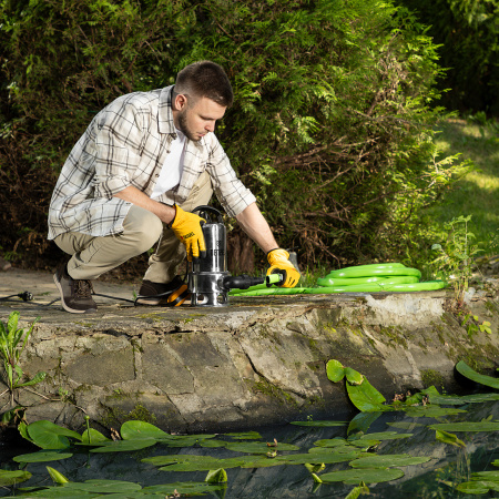 Дренажный насос DPL800X, 800 Вт, подъем 7 м, 16500 л/ч Denzel