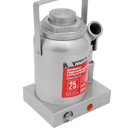 Домкрат гидравлический бутылочный, 25 т, высота подъема 230-360 мм Matrix цена