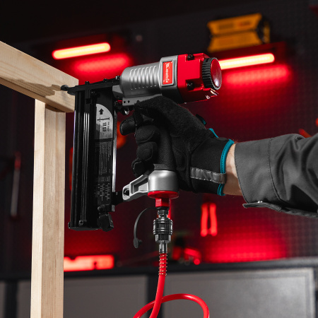 Нейлер-степлер пневматический 3 в 1, с регулировкой глубины забивания, гвозди 18GA, гвозди 16GA, скобы 18 GA Matrix цена