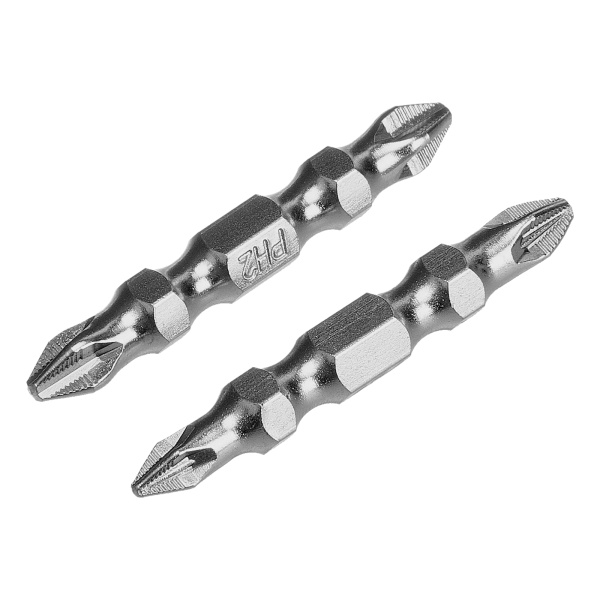 Набор бит двухстор., PH2-PH2х45мм, PZ2-PZ1х45мм, сталь S2, 2 шт. Gross