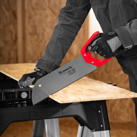 Пила для фанеры с запилом, 330 мм, двухкомпонентная рукоятка Matrix цена