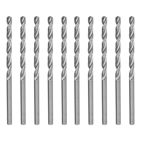 Сверло по металлу, 2.5 мм, полированное, HSS, 10 шт, цилиндрический хвостовик Matrix