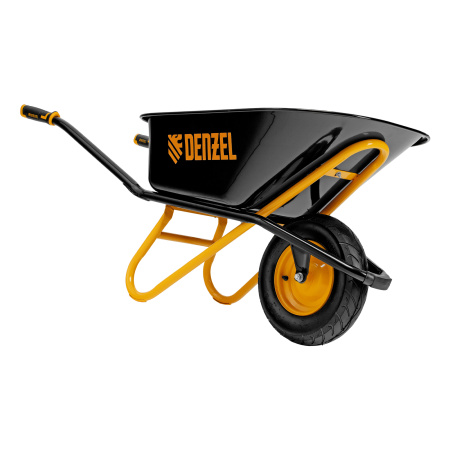 Тачка строительная, усиленная, объем 120 л, 220 кг, колесо 16х4.00-8 Denzel цена