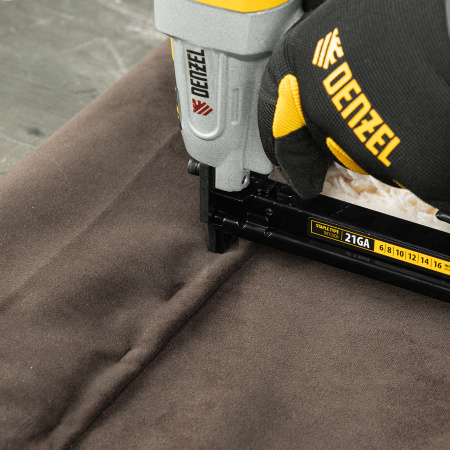 Скобы 21GA для пнев. степл., 10мм, шир. - 0,95мм, тол. - 0,6мм, шир. скобы - 12,8мм, 5000шт Denzel цена