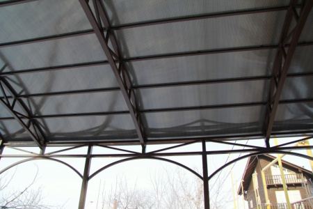 Поликарбонат сотовый 10 мм 2.1х12 м цвет прозрачный