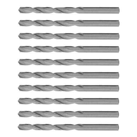 Сверло по металлу, 6 мм, полированное, HSS, 10 шт, цилиндрический хвостовик Matrix