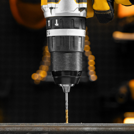 Набор сверл по металлу, 1,5-6,5мм, Р6М5-TiN, Golden Tip, 13 шт Denzel