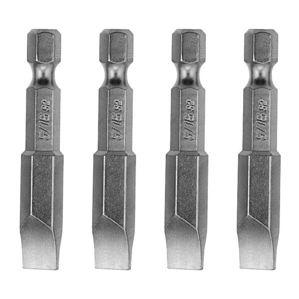 Набор бит, SL5/16"x2", 4 шт. Denzel