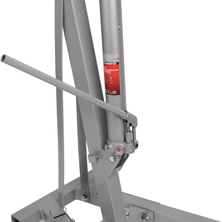 Кран гидравлический, 1 т, H подъема 25-2060 мм, складной (комплект из 2 частей) Matrix цена