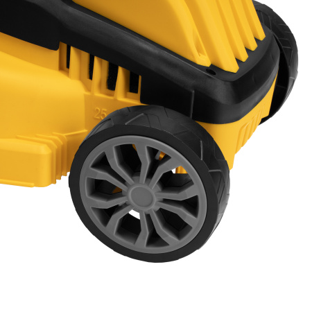 Газонокосилка электрическая GMC-1200, шир.,32см, 1200 Вт, 3 уров., травосб. 30 л Denzel цена