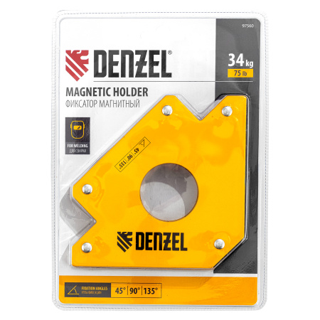 Фиксатор магнитный для сварочных работ усилие 75 LB Denzel