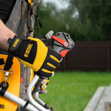 Триммер бензиновый DGT 520S, 52 см3, 3 л. с, разъемная штанга, состоит из 2 частей Denzel цена