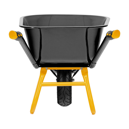 Тачка строительная, усиленная, объем 120 л, 220 кг, колесо 16х4.00-8 Denzel цена