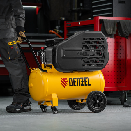 Компрессор воздушный рем. привод BCI 2100/50, 2,1 кВт, 50 литров, 400 л/мин Denzel