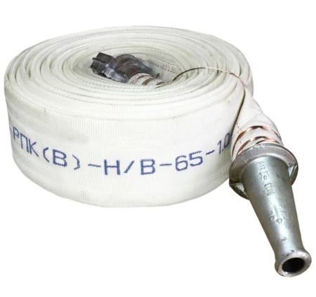 Рукав пожарный РПК(В)-Н/В-65-1,0-М-УХЛ1 в сборе с головками ГР-65ал и стволом РС-70,01ал, 20±1м, Классик