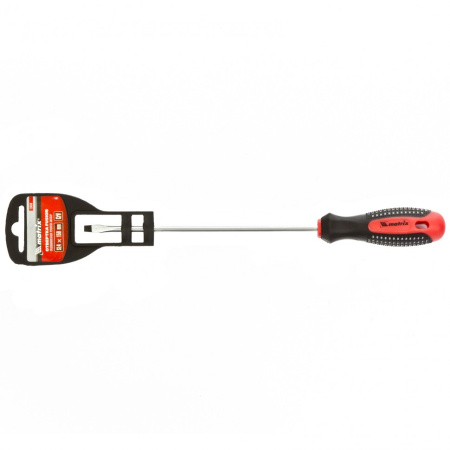 Отвертка Fusion, SL4 х 150 мм, CrV, трехкомпонентная рукоятка "Anti slip" Matrix