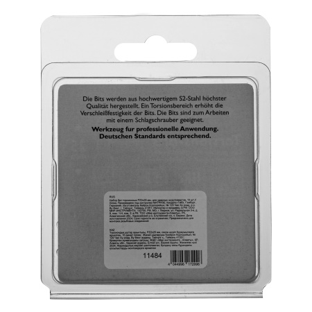 Бита торсионная PZ2 x 25 мм, для ударных шуруповертов, 10 шт. Gross