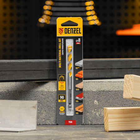 Сверло универсальное, Multi cut, 8 мм Denzel