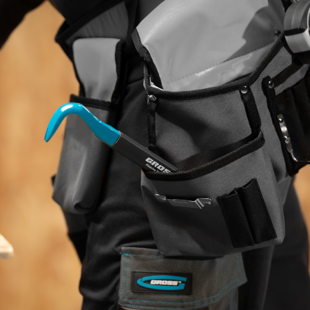 Лом-гвоздодер, обрезиненная рукоятка, 300 x 22 x 14мм Gross цена