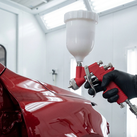 Краскораспылитель HP пневмат. с верхним бачком V= 0,6 л, сопло диаметром 1.7 мм Matrix цена