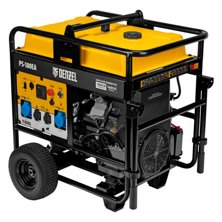 Генератор бензиновый PS-180EA, 18 кВт,230 В, 65л, разъем ATS,эл.старт Denzel