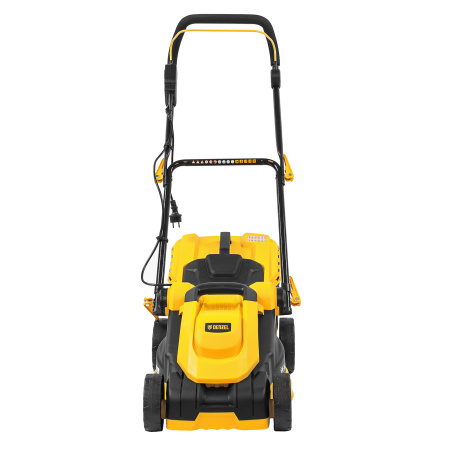 Газонокосилка электрическая GM-1600, 1600 Вт, ширина 36 см, 3 уровя, травосборник 35 л. Denzel цена