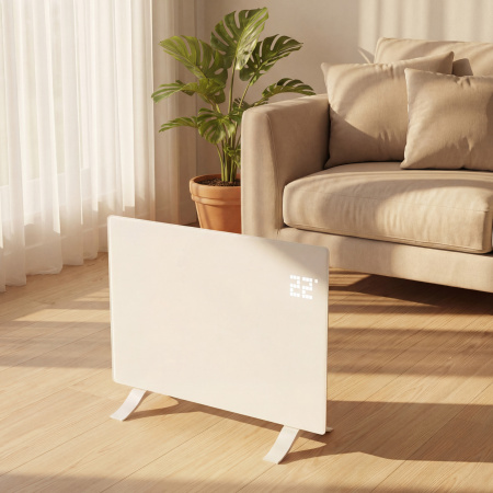 Конвектор электрический OptiPrime-1500, Wi-Fi, тачскрин, цифровой термостат, 1500 Вт Denzel