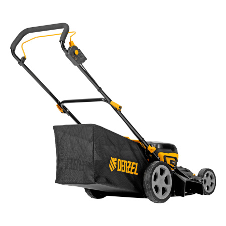 Газонокосилка аккумуляторная бесщет. DLM-460, 460 мм, травосб. 65 л., Li-Ion, 40 В Denzel цена