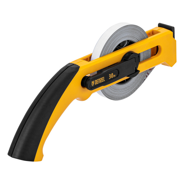 Рулетка геодезическая 30 м х 13 мм, открытый корпус, металлическая лента Denzel цена