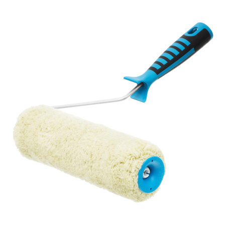 Валик для фасадных работ синтетический с двухкомпонентной ручкой, 250 мм, ворс 18 мм, D 48 мм, D ручки 6 мм, полиакрил Matrix цена