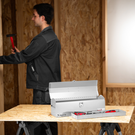 Ящик для инструмента, 484 х 154 х 165 мм, металлический Matrix цена